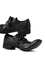画像をギャラリービューアに読み込む, A DICIANNOVEVENTITRE A1923 DERBY SHOES 033N / HORSE FIORE OILED LEATHER (NERO)
