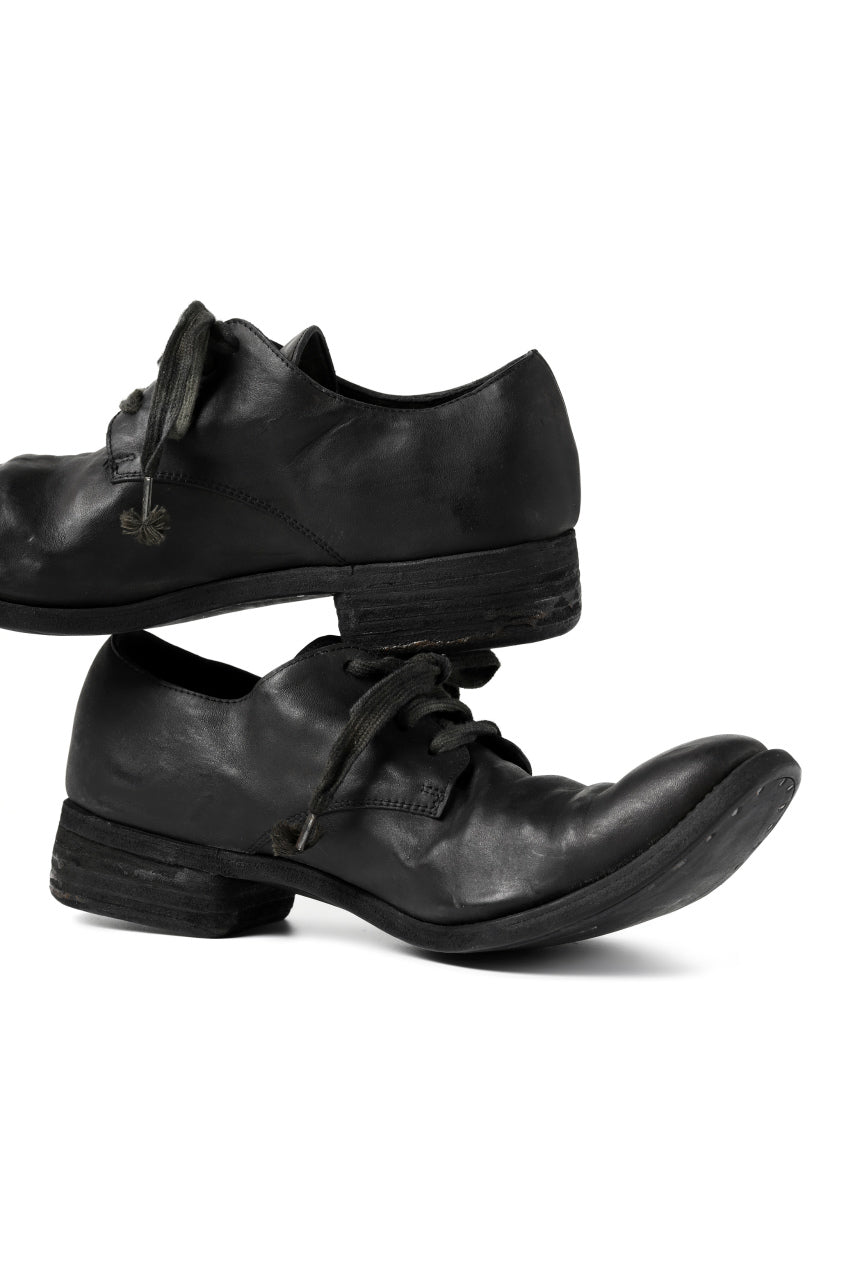 画像をギャラリービューアに読み込む, A DICIANNOVEVENTITRE A1923 DERBY SHOES 033N / HORSE FIORE OILED LEATHER (NERO)