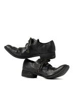 画像をギャラリービューアに読み込む, A DICIANNOVEVENTITRE A1923 DERBY SHOES 033N / HORSE FIORE OILED LEATHER (NERO)