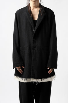 画像をギャラリービューアに読み込む, KLASICA BASTILLE PILGRIM BLAZER / OFF TWEED WOOL (BLACK)
