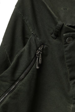 画像をギャラリービューアに読み込む, masnada LATERAL ZIP BAGGY PANTS / STRETCH REPURPOSED COTTON (LEGION)