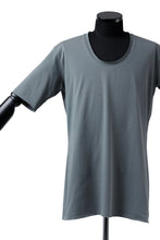 Load image into Gallery viewer, ierib exclusive raw edge Tee type-R  / light jersey (BLUE GREY)