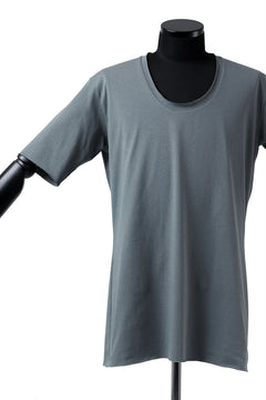 Load image into Gallery viewer, ierib exclusive raw edge Tee type-R  / light jersey (BLUE GREY)