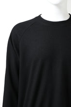 画像をギャラリービューアに読み込む, COLINA RAGLAN SWEAT PULLOVER / SUPER 140s WASHABLE WOOL (BLACK)