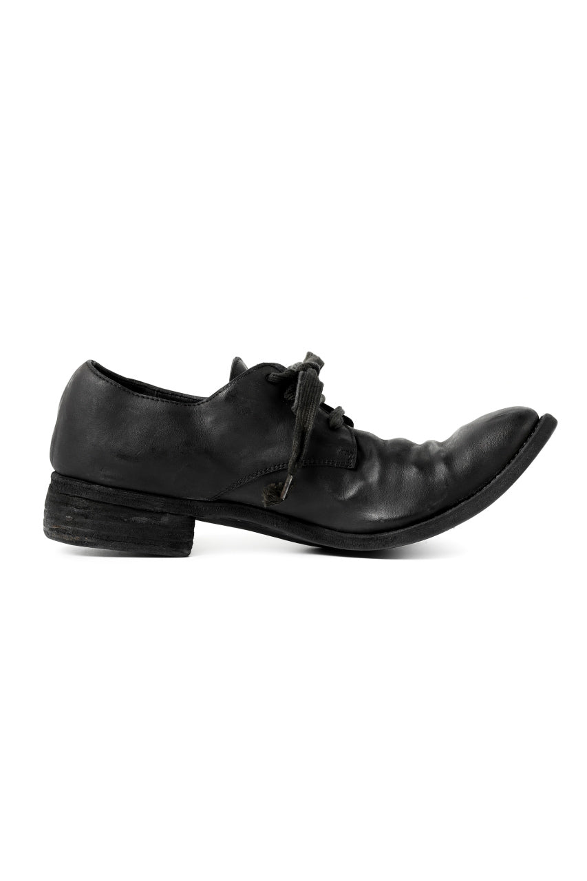 画像をギャラリービューアに読み込む, A DICIANNOVEVENTITRE A1923 DERBY SHOES 033N / HORSE FIORE OILED LEATHER (NERO)