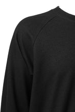 画像をギャラリービューアに読み込む, COLINA RAGLAN SWEAT PULLOVER / SUPER 140s WASHABLE WOOL (BLACK)