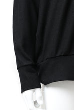 画像をギャラリービューアに読み込む, COLINA RAGLAN SWEAT PULLOVER / SUPER 140s WASHABLE WOOL (BLACK)
