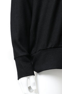 画像をギャラリービューアに読み込む, COLINA RAGLAN SWEAT PULLOVER / SUPER 140s WASHABLE WOOL (BLACK)