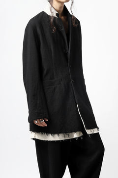 画像をギャラリービューアに読み込む, KLASICA BASTILLE PILGRIM BLAZER / OFF TWEED WOOL (BLACK)