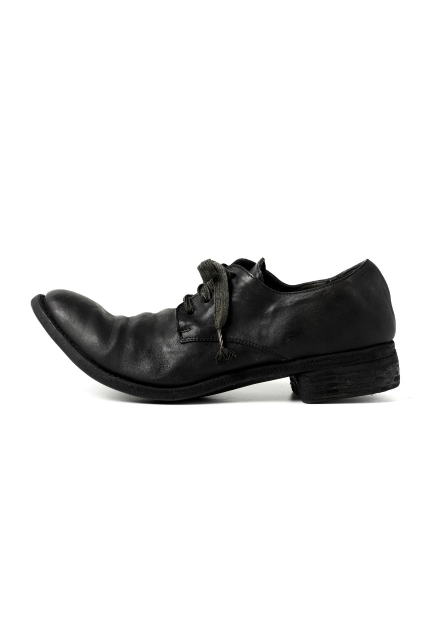 画像をギャラリービューアに読み込む, A DICIANNOVEVENTITRE A1923 DERBY SHOES 033N / HORSE FIORE OILED LEATHER (NERO)