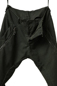 画像をギャラリービューアに読み込む, masnada LATERAL ZIP BAGGY PANTS / STRETCH REPURPOSED COTTON (LEGION)