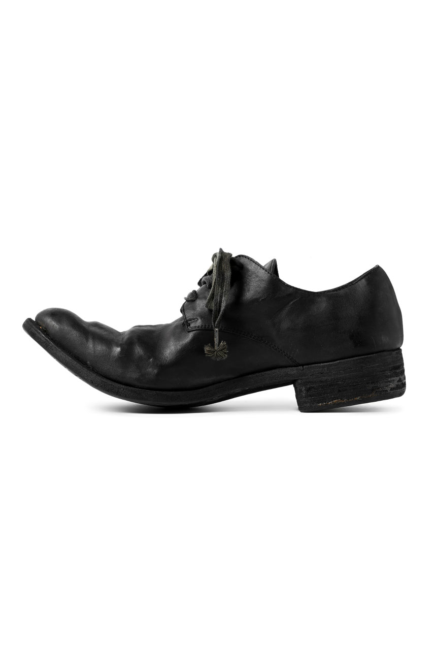 画像をギャラリービューアに読み込む, A DICIANNOVEVENTITRE A1923 DERBY SHOES 033N / HORSE FIORE OILED LEATHER (NERO)