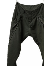画像をギャラリービューアに読み込む, masnada LATERAL ZIP BAGGY PANTS / STRETCH REPURPOSED COTTON (LEGION)