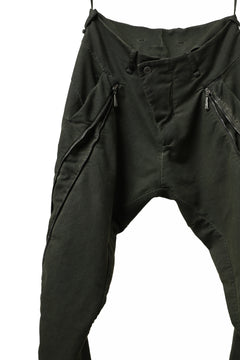 画像をギャラリービューアに読み込む, masnada LATERAL ZIP BAGGY PANTS / STRETCH REPURPOSED COTTON (LEGION)