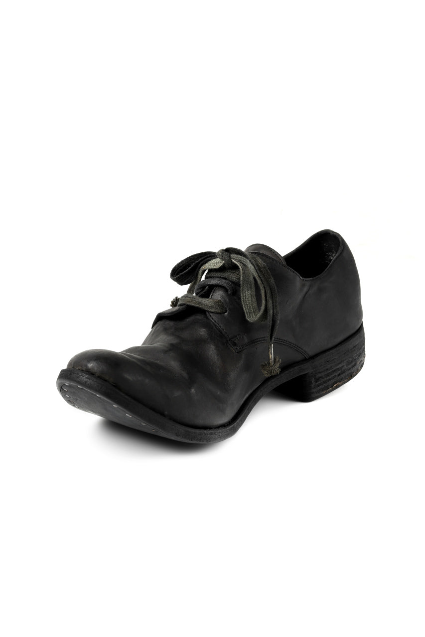 画像をギャラリービューアに読み込む, A DICIANNOVEVENTITRE A1923 DERBY SHOES 033N / HORSE FIORE OILED LEATHER (NERO)