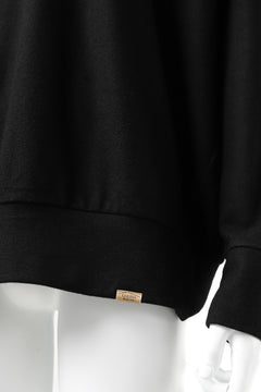 画像をギャラリービューアに読み込む, COLINA RAGLAN SWEAT PULLOVER / SUPER 140s WASHABLE WOOL (BLACK)