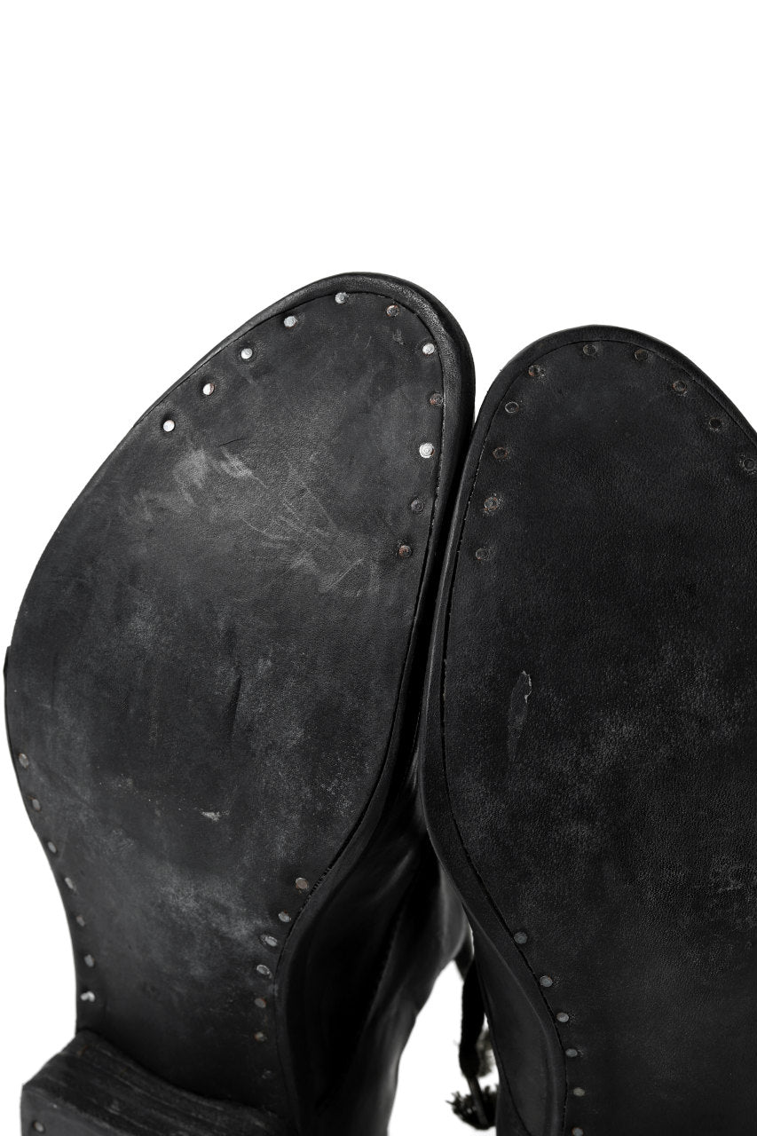 画像をギャラリービューアに読み込む, A DICIANNOVEVENTITRE A1923 DERBY SHOES 033N / HORSE FIORE OILED LEATHER (NERO)