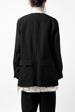 画像をギャラリービューアに読み込む, KLASICA BASTILLE PILGRIM BLAZER / OFF TWEED WOOL (BLACK)