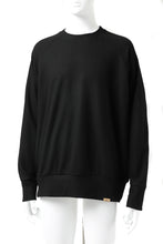 画像をギャラリービューアに読み込む, COLINA RAGLAN SWEAT PULLOVER / SUPER 140s WASHABLE WOOL (BLACK)