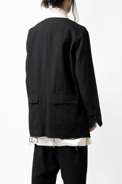 画像をギャラリービューアに読み込む, KLASICA BASTILLE PILGRIM BLAZER / OFF TWEED WOOL (BLACK)