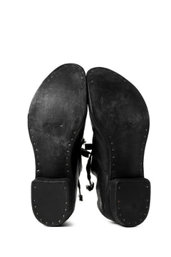 画像をギャラリービューアに読み込む, A DICIANNOVEVENTITRE A1923 DERBY SHOES 033N / HORSE FIORE OILED LEATHER (NERO)