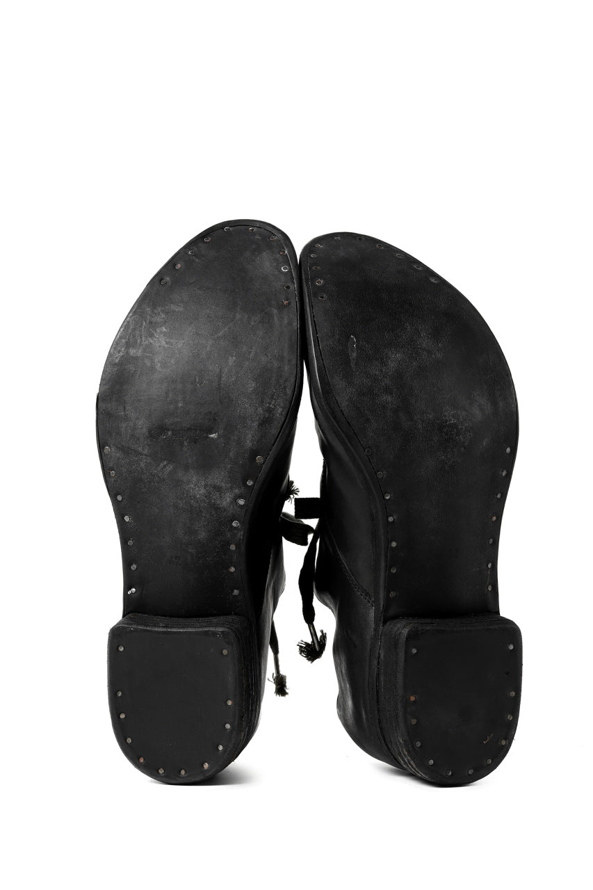 画像をギャラリービューアに読み込む, A DICIANNOVEVENTITRE A1923 DERBY SHOES 033N / HORSE FIORE OILED LEATHER (NERO)