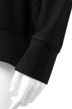 画像をギャラリービューアに読み込む, COLINA RAGLAN SWEAT PULLOVER / SUPER 140s WASHABLE WOOL (BLACK)