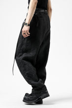 画像をギャラリービューアに読み込む, ISAMU KATAYAMA BACKLASH TAPERED TROUSERS / GARMENT NATURAL DYED LINEN CANVAS (SUMI)