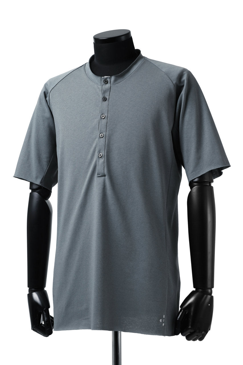 Load image into Gallery viewer, ierib raw edge Tee type-H  / light jersey (BLUE GREY)