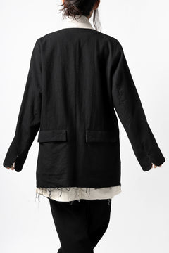 画像をギャラリービューアに読み込む, KLASICA BASTILLE PILGRIM BLAZER / OFF TWEED WOOL (BLACK)