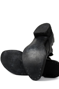 画像をギャラリービューアに読み込む, A DICIANNOVEVENTITRE A1923 DERBY SHOES 033N / HORSE FIORE OILED LEATHER (NERO)