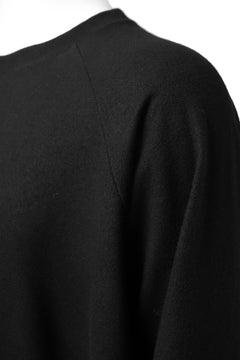 画像をギャラリービューアに読み込む, COLINA RAGLAN SWEAT PULLOVER / SUPER 140s WASHABLE WOOL (BLACK)