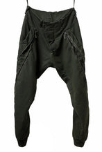 画像をギャラリービューアに読み込む, masnada LATERAL ZIP BAGGY PANTS / STRETCH REPURPOSED COTTON (LEGION)