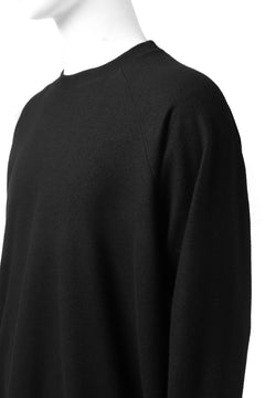 画像をギャラリービューアに読み込む, COLINA RAGLAN SWEAT PULLOVER / SUPER 140s WASHABLE WOOL (BLACK)