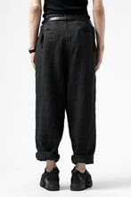 画像をギャラリービューアに読み込む, ISAMU KATAYAMA BACKLASH TAPERED TROUSERS / GARMENT NATURAL DYED LINEN CANVAS (SUMI)
