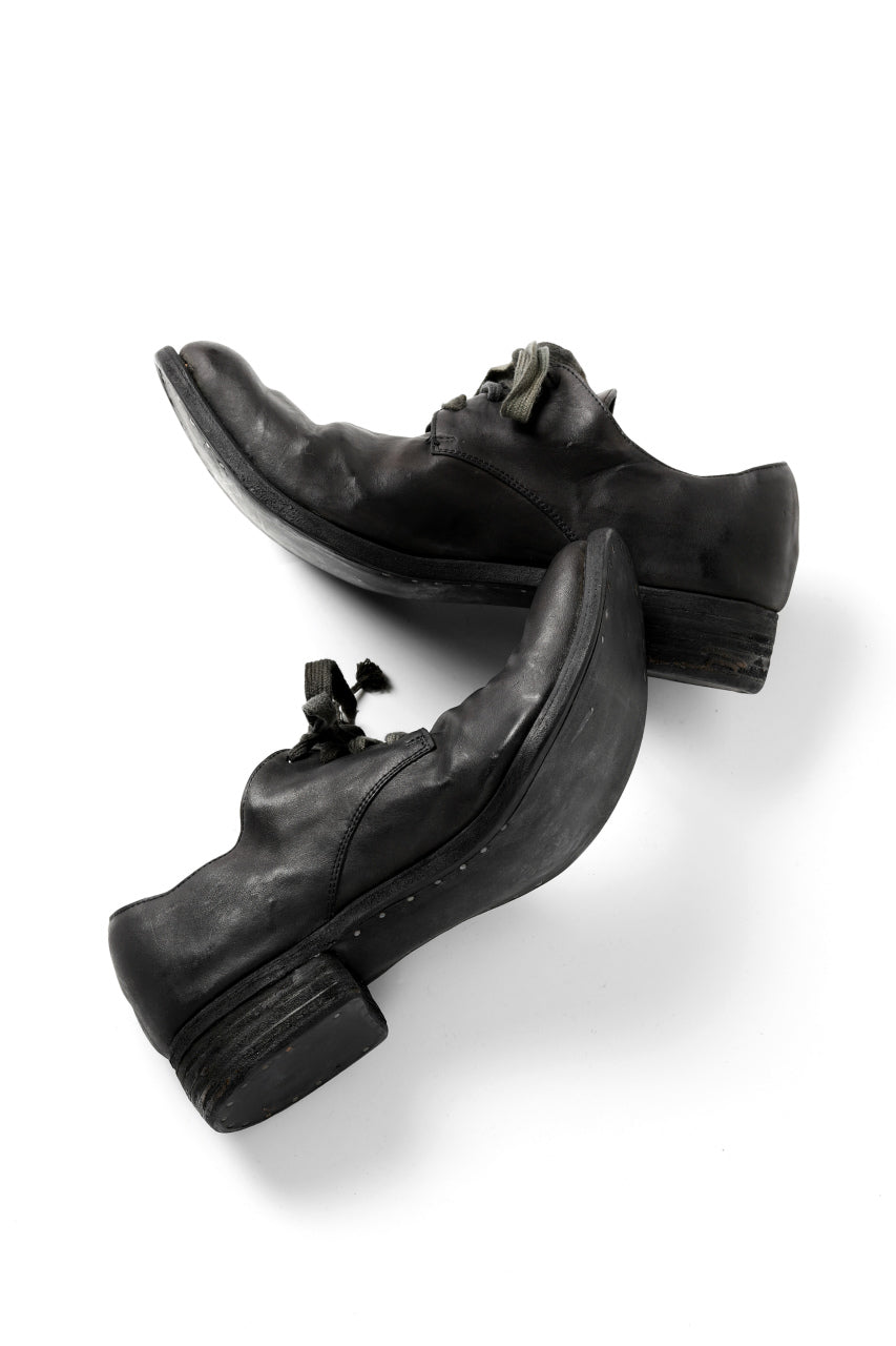 画像をギャラリービューアに読み込む, A DICIANNOVEVENTITRE A1923 DERBY SHOES 033N / HORSE FIORE OILED LEATHER (NERO)