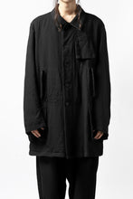 画像をギャラリービューアに読み込む, KLASICA KISTE-TWEED SHORT COAT / OFF TWEED WOOL (BLACK)