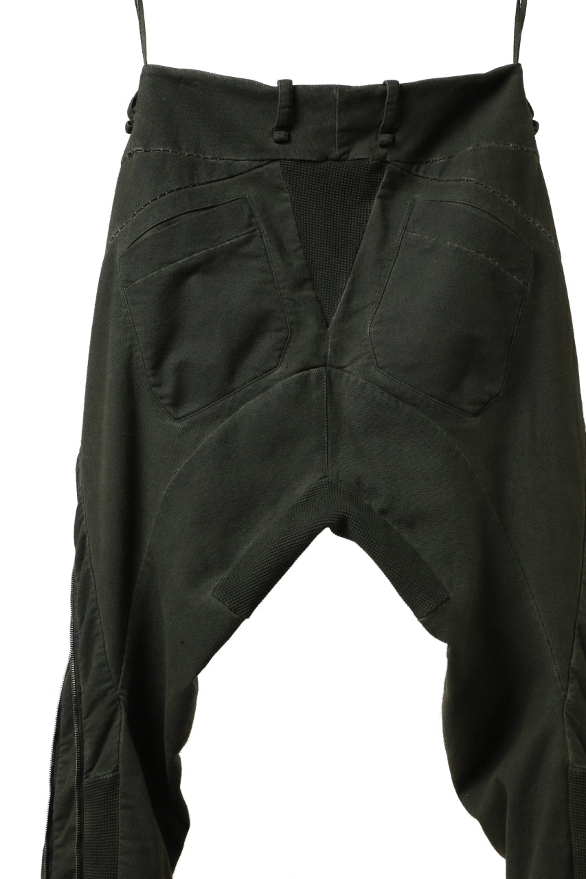 画像をギャラリービューアに読み込む, masnada LATERAL ZIP BAGGY PANTS / STRETCH REPURPOSED COTTON (LEGION)