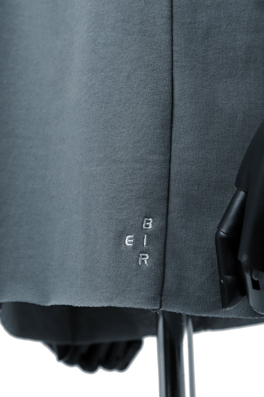 Load image into Gallery viewer, ierib raw edge Tee type-H  / light jersey (BLUE GREY)