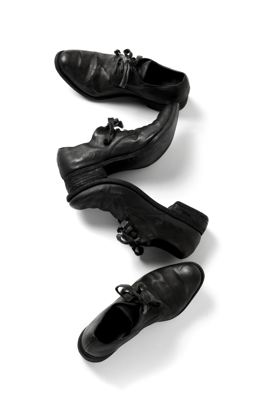 画像をギャラリービューアに読み込む, A DICIANNOVEVENTITRE A1923 DERBY SHOES 033N / HORSE FIORE OILED LEATHER (NERO)