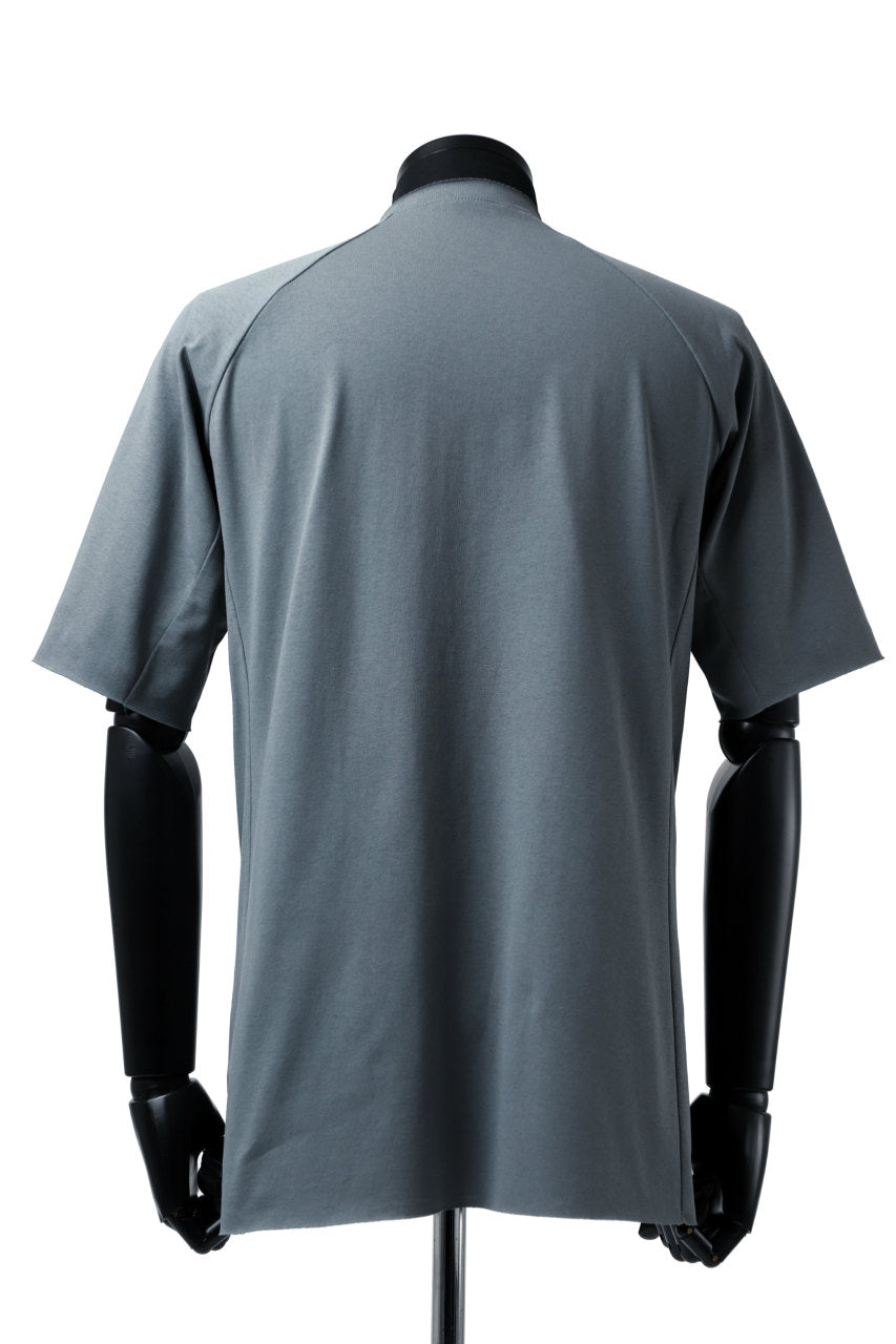 Load image into Gallery viewer, ierib raw edge Tee type-H  / light jersey (BLUE GREY)