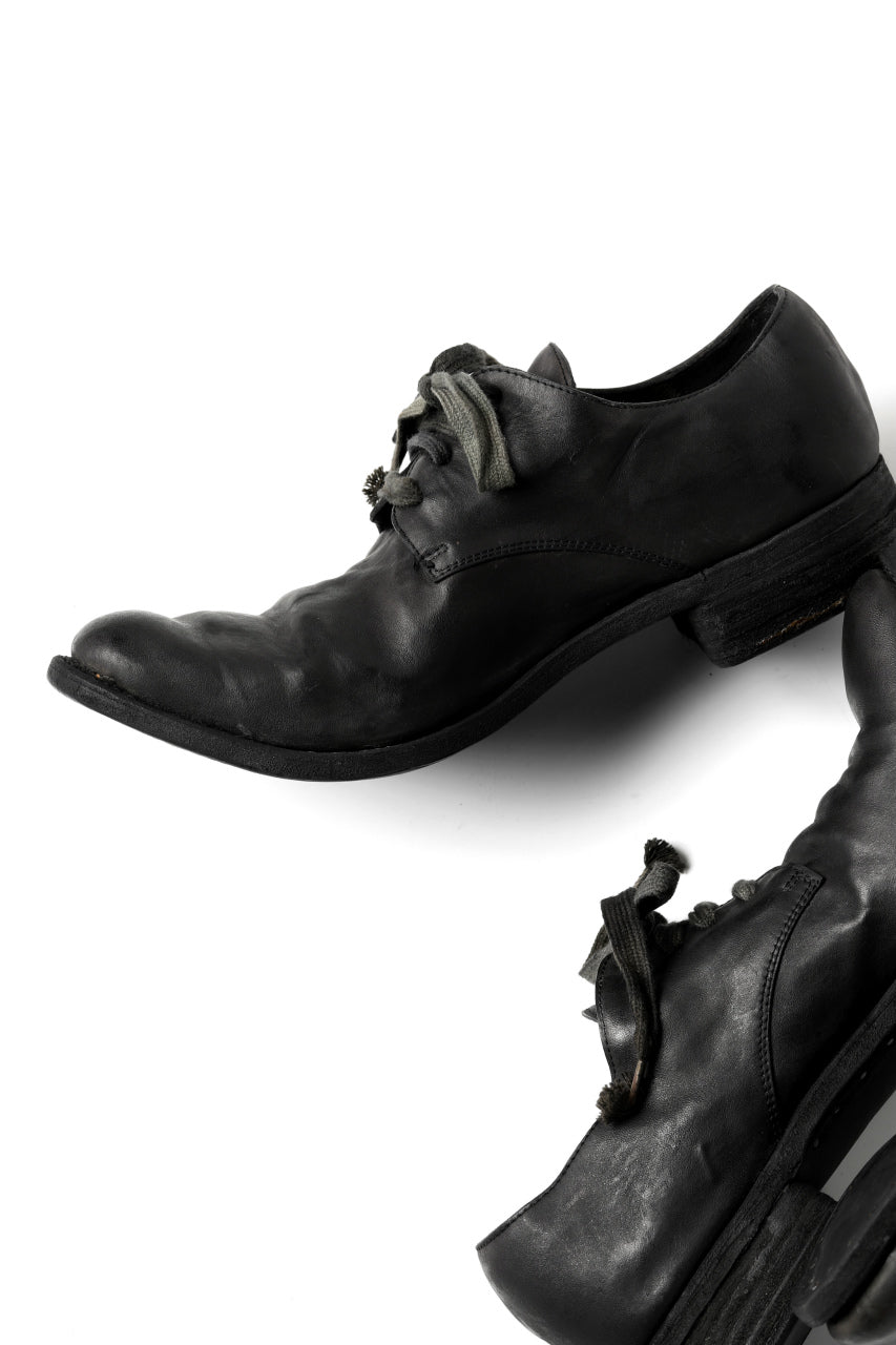 画像をギャラリービューアに読み込む, A DICIANNOVEVENTITRE A1923 DERBY SHOES 033N / HORSE FIORE OILED LEATHER (NERO)