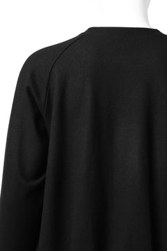 画像をギャラリービューアに読み込む, COLINA RAGLAN SWEAT PULLOVER / SUPER 140s WASHABLE WOOL (BLACK)