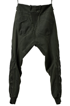 画像をギャラリービューアに読み込む, masnada LATERAL ZIP BAGGY PANTS / STRETCH REPURPOSED COTTON (LEGION)