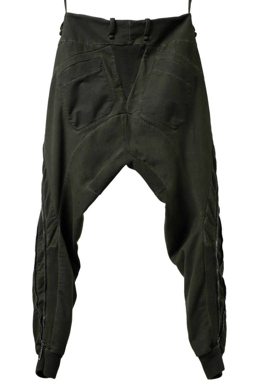 画像をギャラリービューアに読み込む, masnada LATERAL ZIP BAGGY PANTS / STRETCH REPURPOSED COTTON (LEGION)