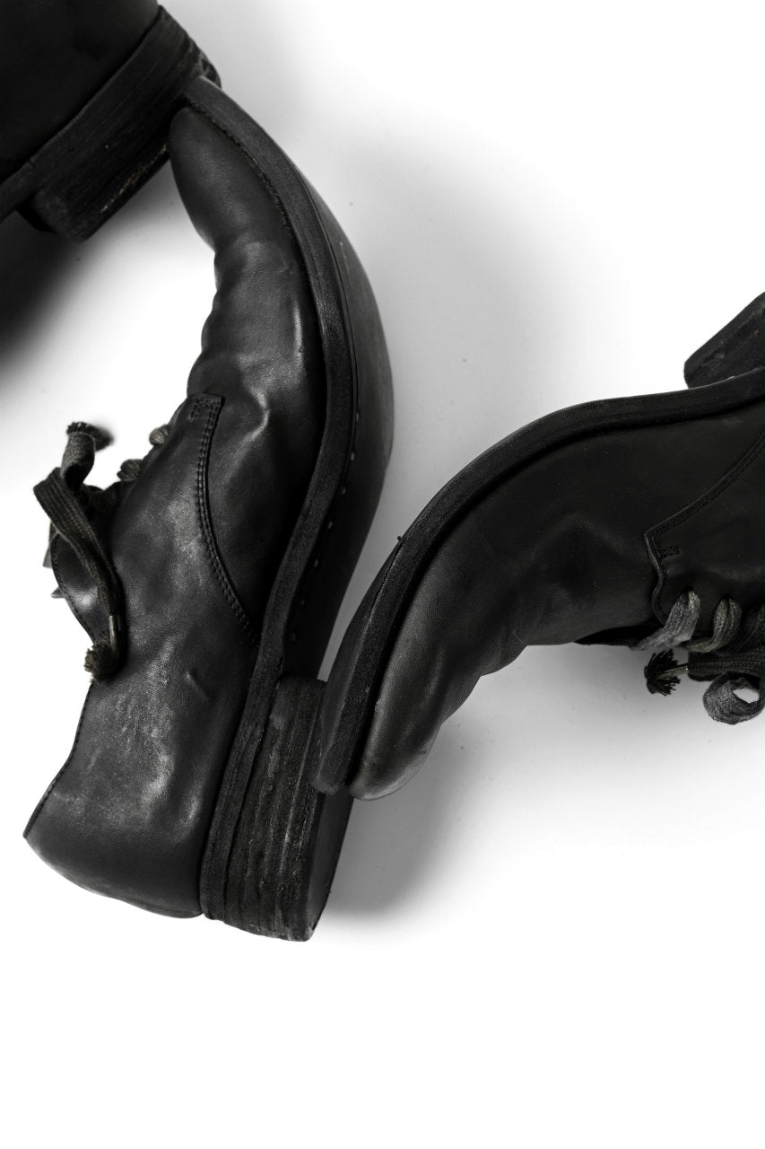 画像をギャラリービューアに読み込む, A DICIANNOVEVENTITRE A1923 DERBY SHOES 033N / HORSE FIORE OILED LEATHER (NERO)