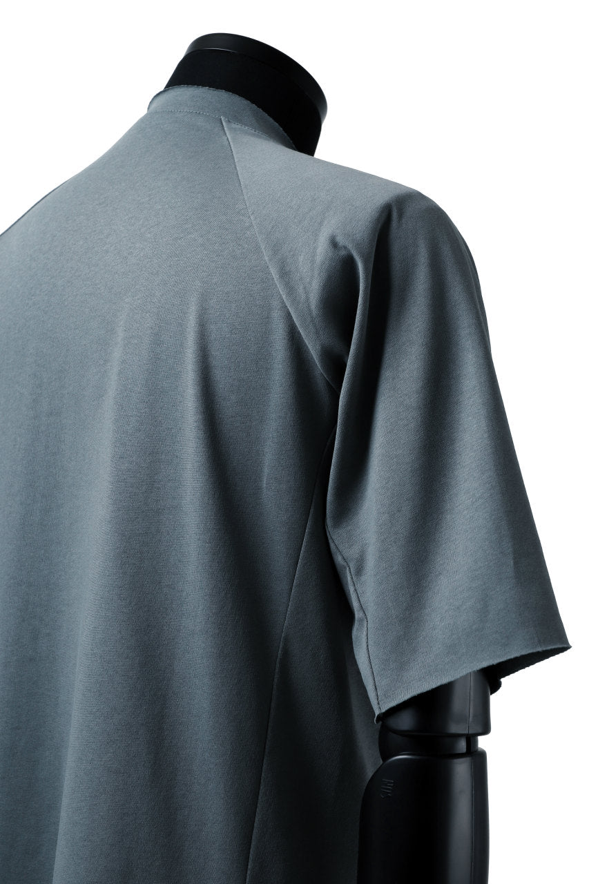 Load image into Gallery viewer, ierib raw edge Tee type-H  / light jersey (BLUE GREY)