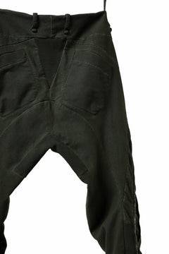 画像をギャラリービューアに読み込む, masnada LATERAL ZIP BAGGY PANTS / STRETCH REPURPOSED COTTON (LEGION)