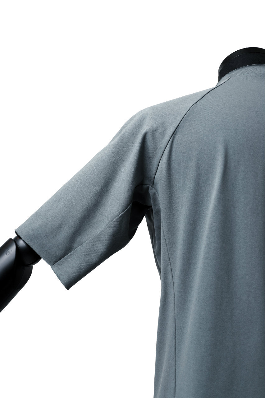 Load image into Gallery viewer, ierib raw edge Tee type-H  / light jersey (BLUE GREY)