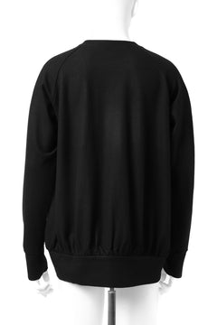画像をギャラリービューアに読み込む, COLINA RAGLAN SWEAT PULLOVER / SUPER 140s WASHABLE WOOL (BLACK)